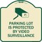 Signmission Designer Series-Parking Lot Is Protected By Video Surveillance With Graphic, 18" H, TG-1818-9799 A-DES-TG-1818-9799 - alternate 1